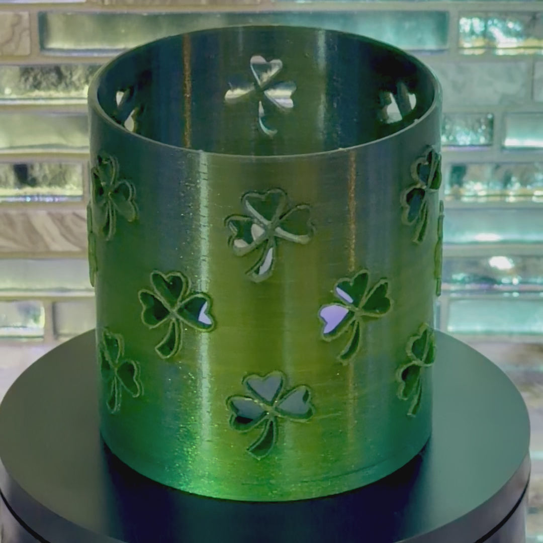 Green Clover Tealight Candle