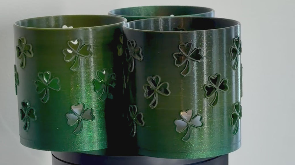 Clover Tealight STL: 3D Printable Digital Download